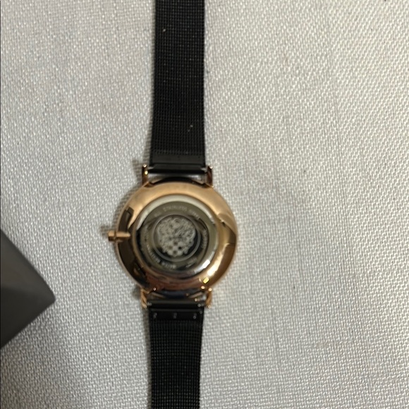 Vince Camuto Black and Rose Gold Analog Watch